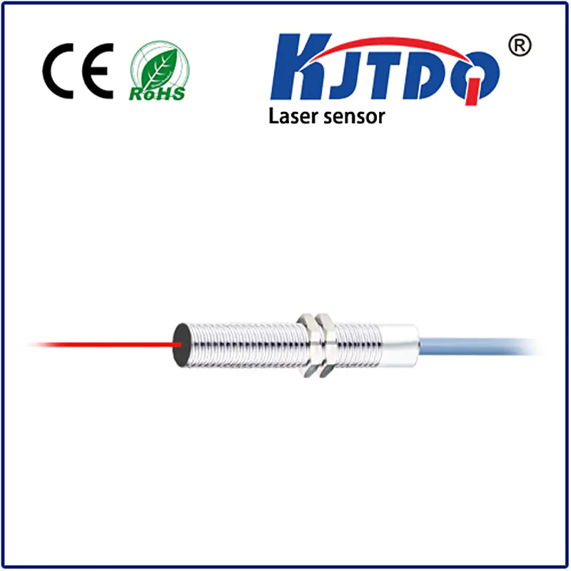 M8 laser sensor diffuse PNP NPN NO NC Sn=150/200mm adjustable IP65