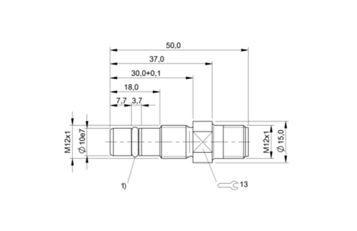 M12 High Pressure Proximity Sensor Shielded M12 Connector 7597